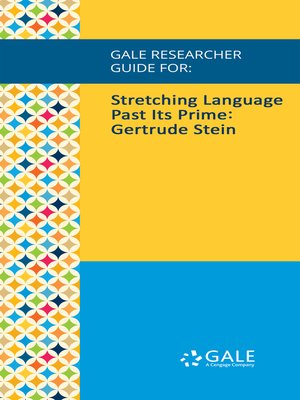 cover image of Gale Researcher Guide for: Stretching Language Past Its Prime